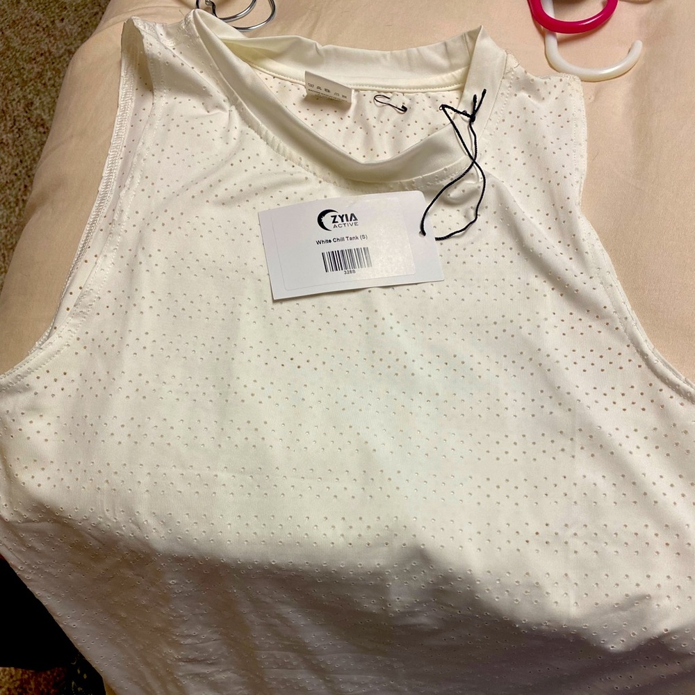 White Zyia Chill tank.  NWT